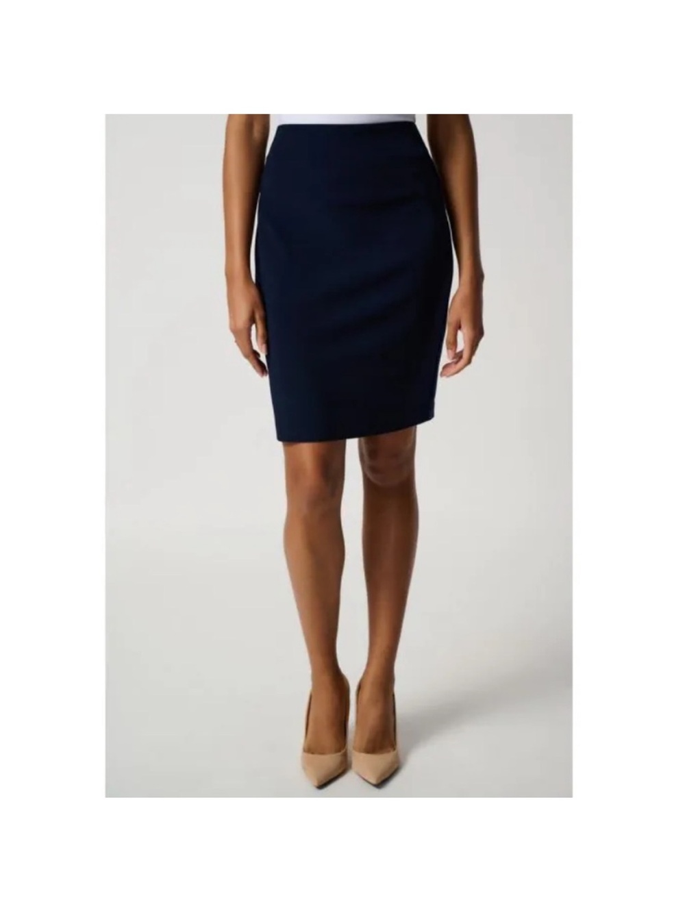 Susana Monaco Navy Pencil Skirt Size Small Pull On Office Minimalist Capsule